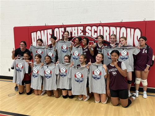 2025-26 Middle School Girls 7th Grade Volleyball Champions _ Mountain Sky